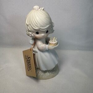 Precious Moments May Your Birthday Be A Blessing Girl Cake Figurine 524301 1990